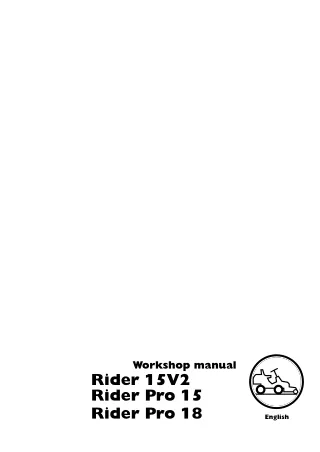 Husqvarna Rider Pro 15 Mower Service Repair Manual