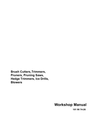 Husqvarna Trimmers Service Repair Manual