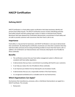 haccp certificado (spain)