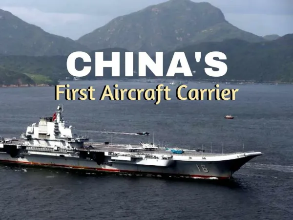 China's first aircraft carrier Liaoning